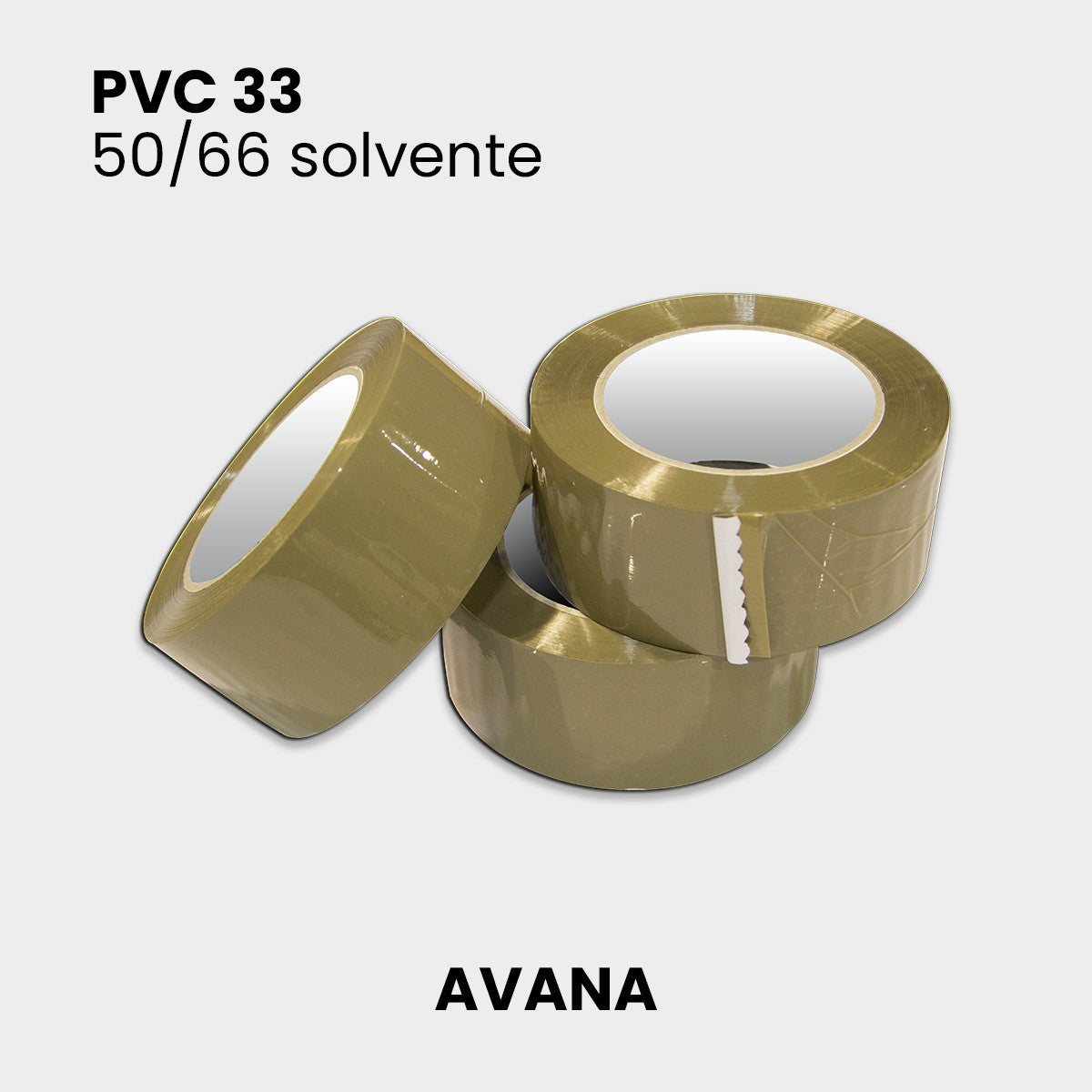 Nastro adesivo avana PVC 33 altezza 50 mm lunghezza 66 metri
