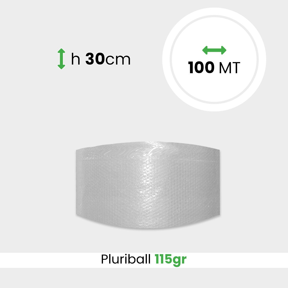 Rotolo Pluriball pesante altezza 30 cm lunghezza 100 mt