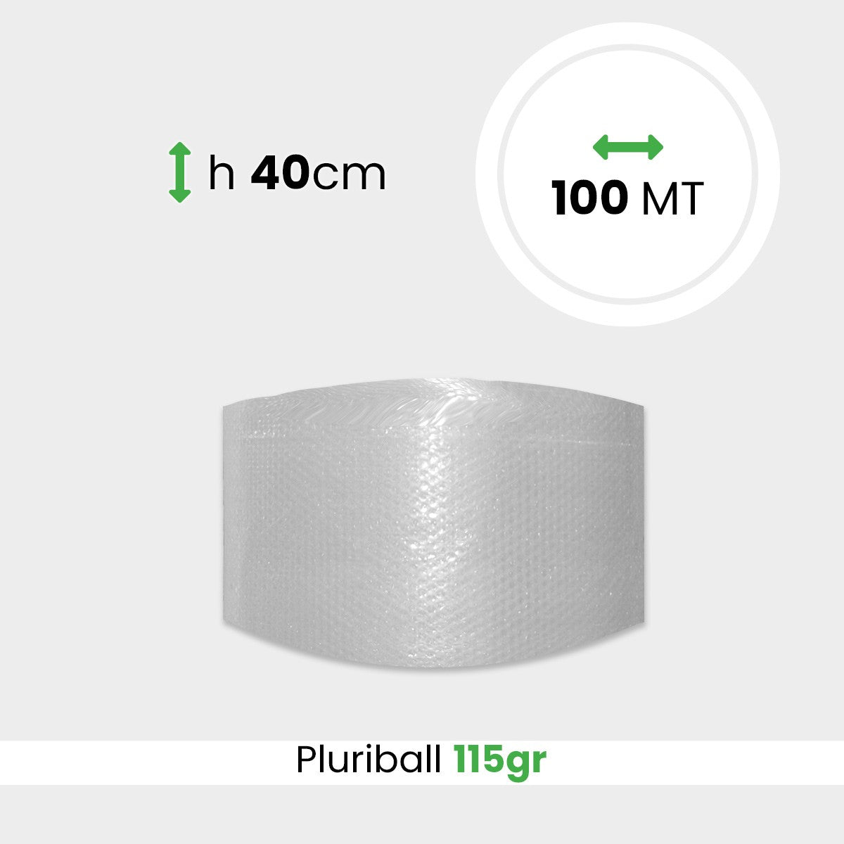 Rotolo Pluriball pesante altezza 40 cm lunghezza 100 mt