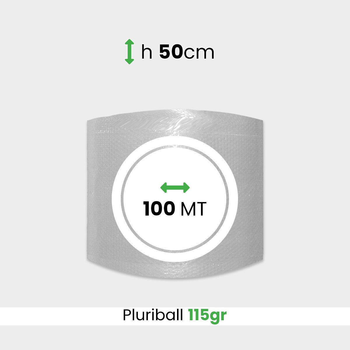 Rotolo Pluriball pesante altezza 50 cm lunghezza 100 mt