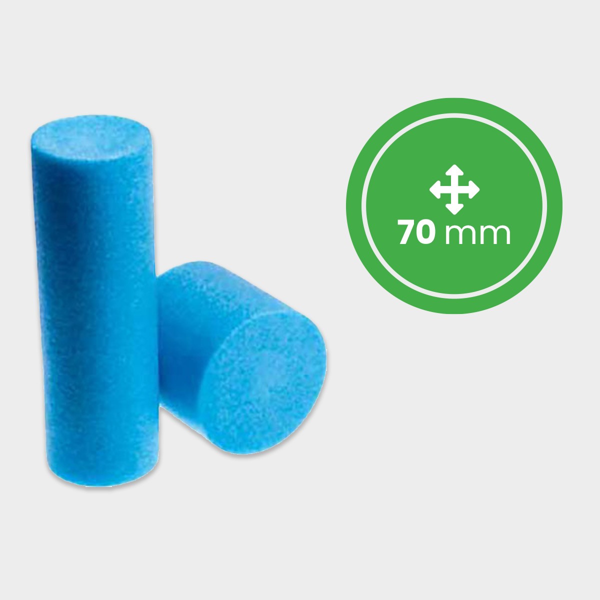 Cilindro pieno in Polietilene Espanso diametro 70 mm lunghezza 2 mt