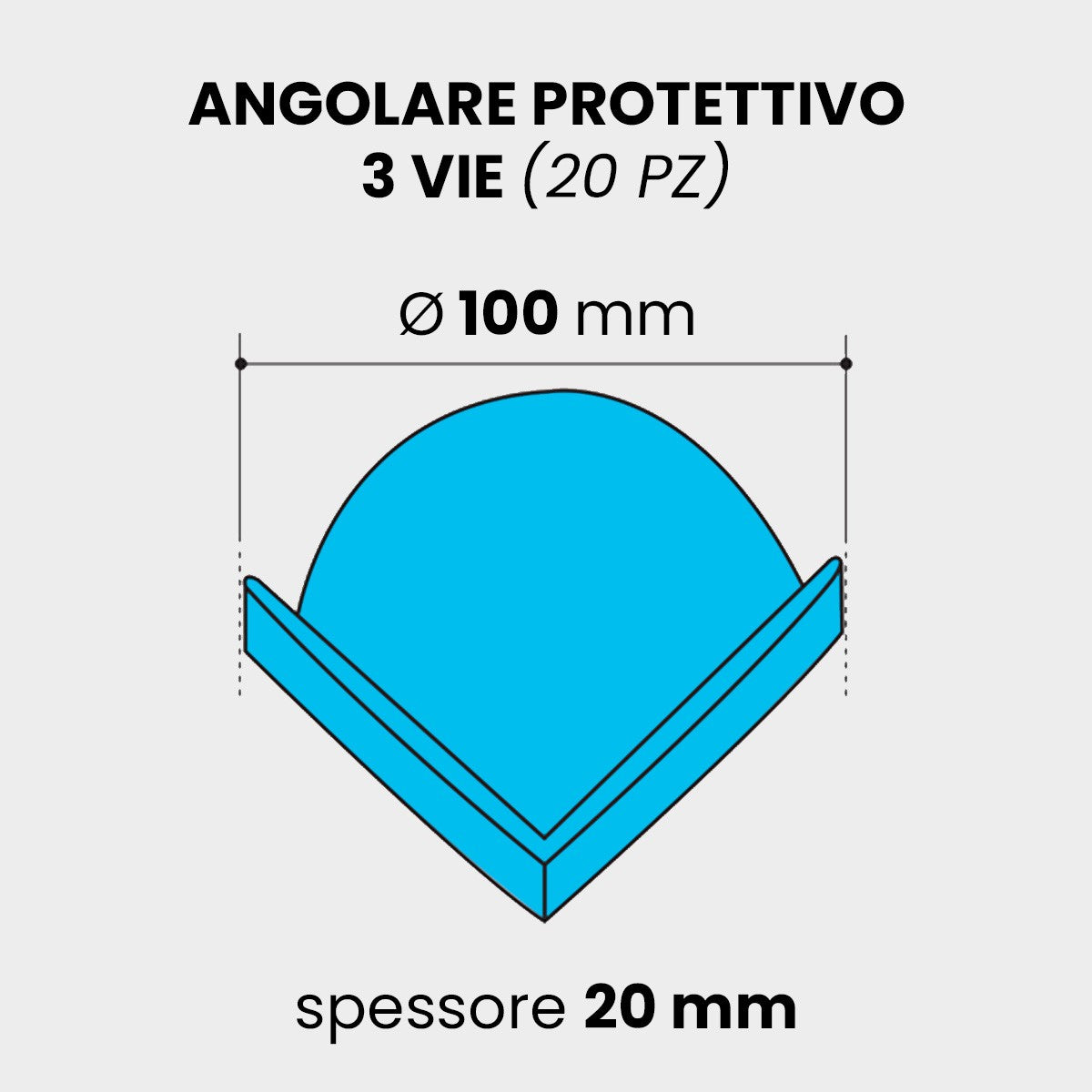 Angolare protettivo Espanso diametro 100 mm