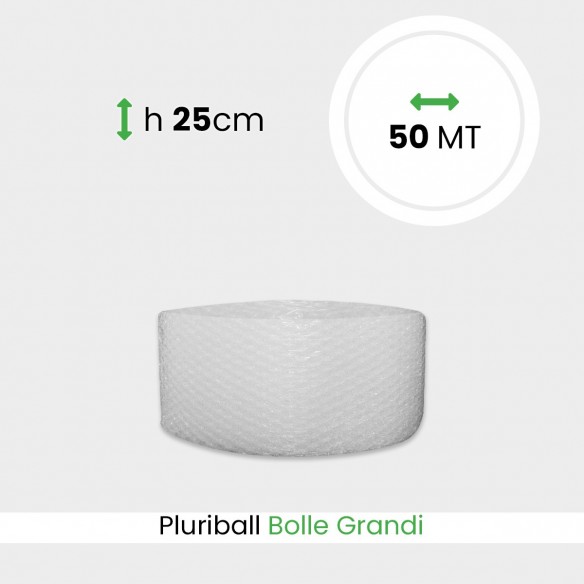 Bobina Pluriball bolle grandi altezza 25 cm lunghezza 50 mt