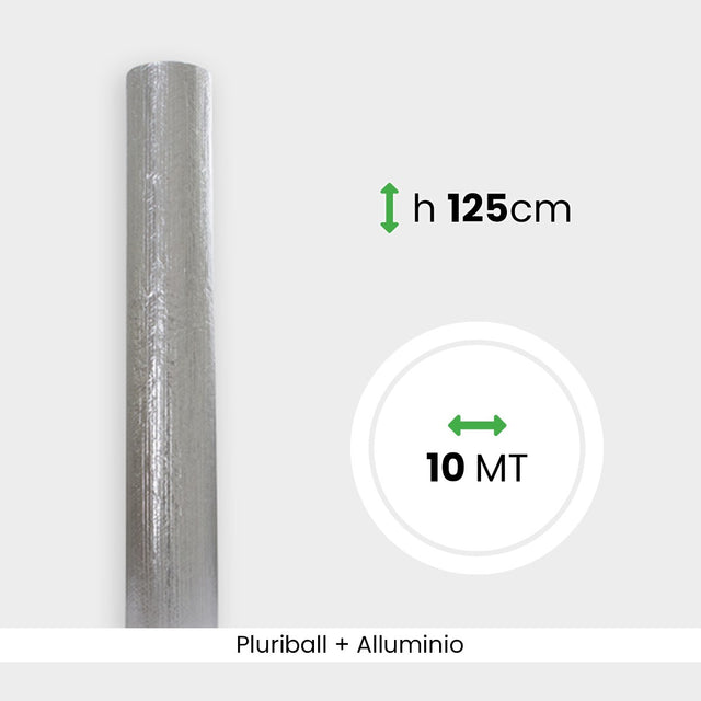 Rotolo Pluriball con alluminio altezza 125 cm lunghezza 10 mt