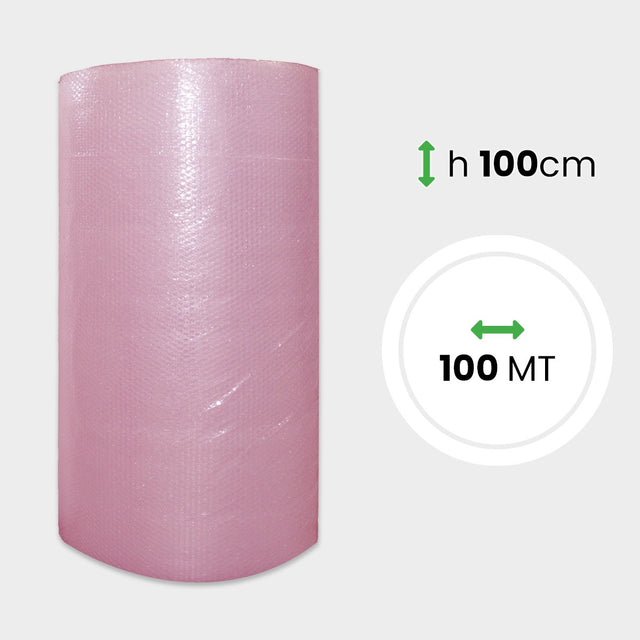 Bobina Pluriball Antistatico altezza 100 cm lunghezza 100 mt