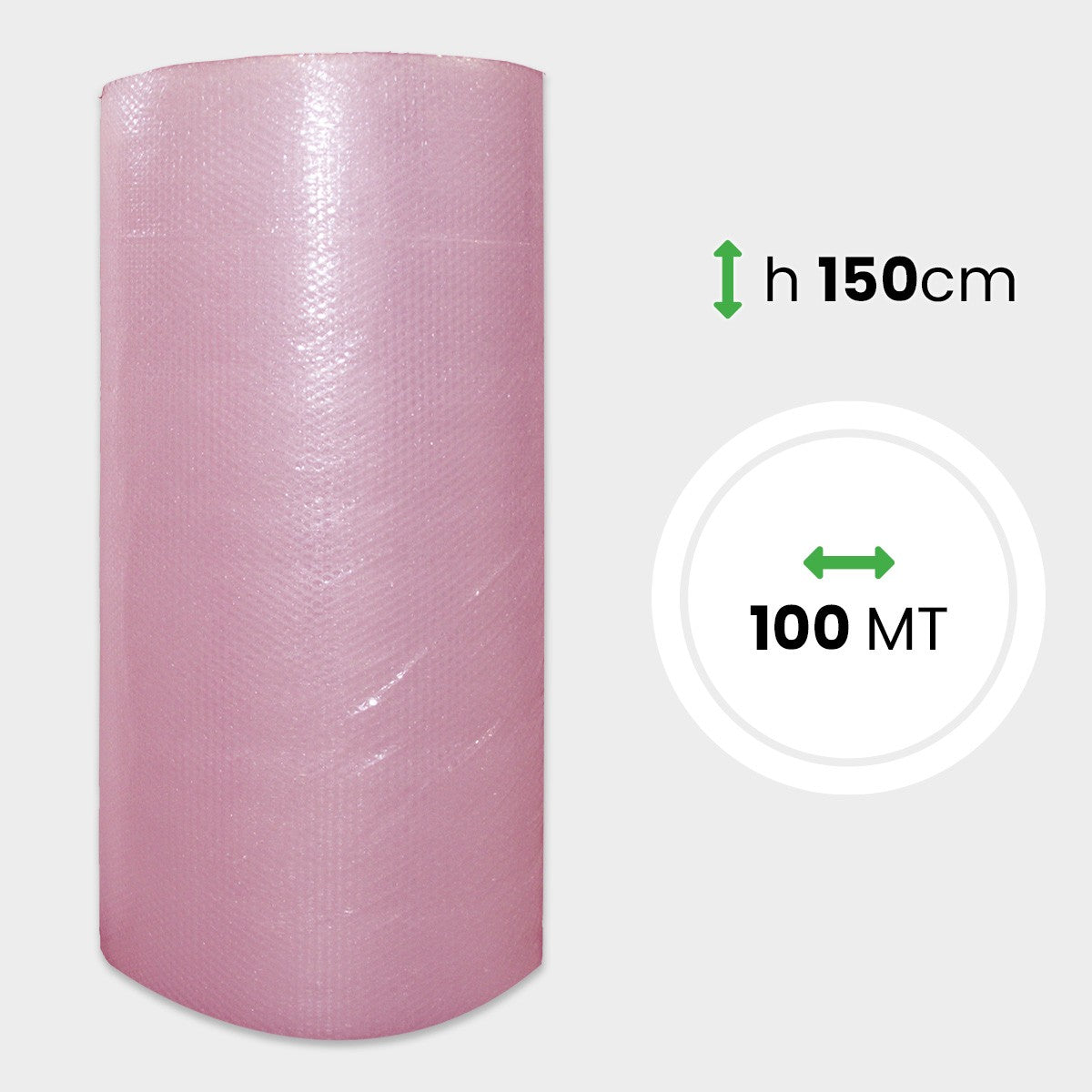 Bobina Pluriball Antistatico altezza 150 cm lunghezza 100 mt