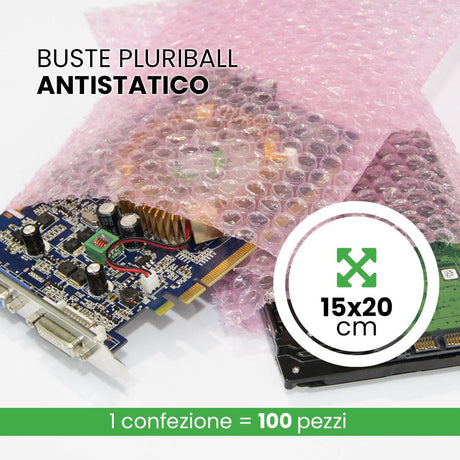 Busta Antistatico Rosa 15x20 cm