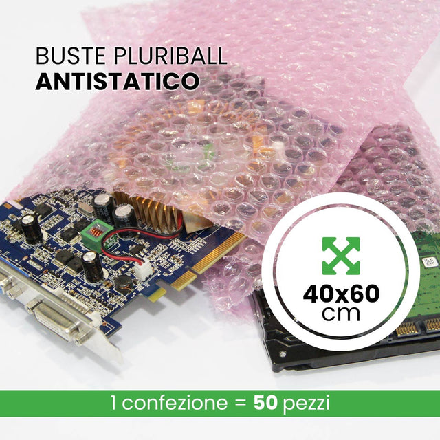 Busta Antistatico Rosa 40x60 cm