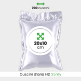 Cuscini d' aria HD 25 my 20x10 cm 700 pz
