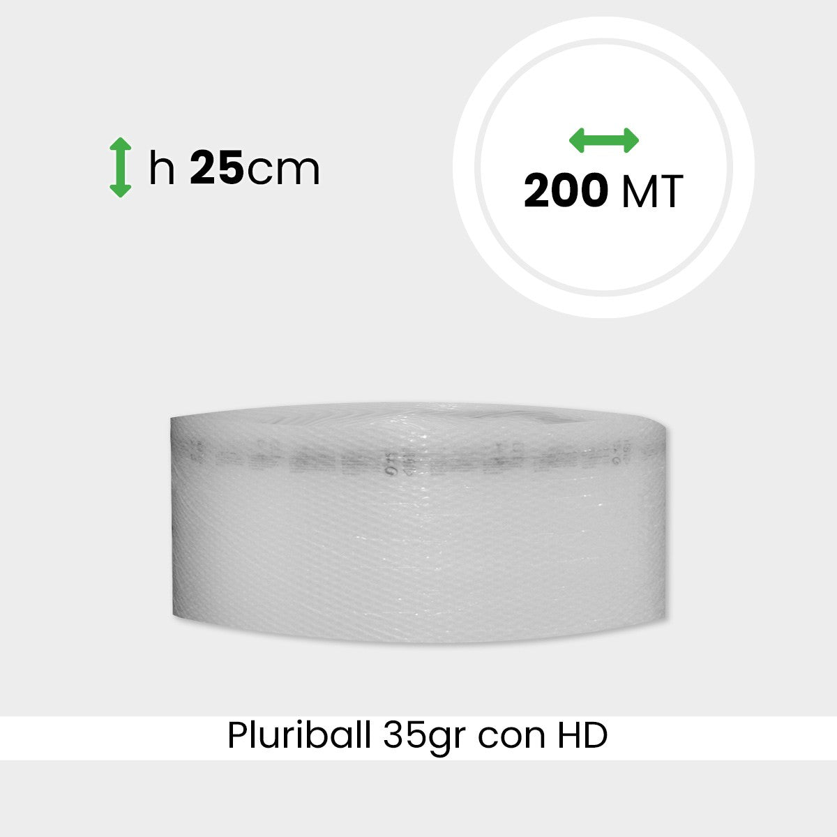 Rotolo pluriball economico altezza 25 cm