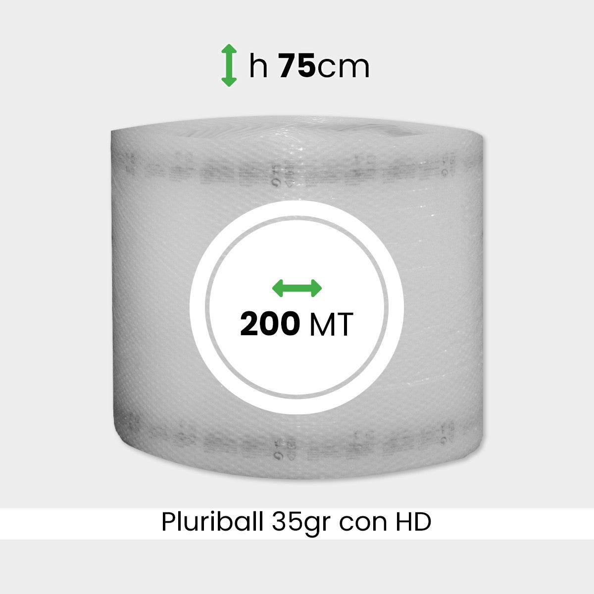 Rotolo pluriball economico altezza 75 cm