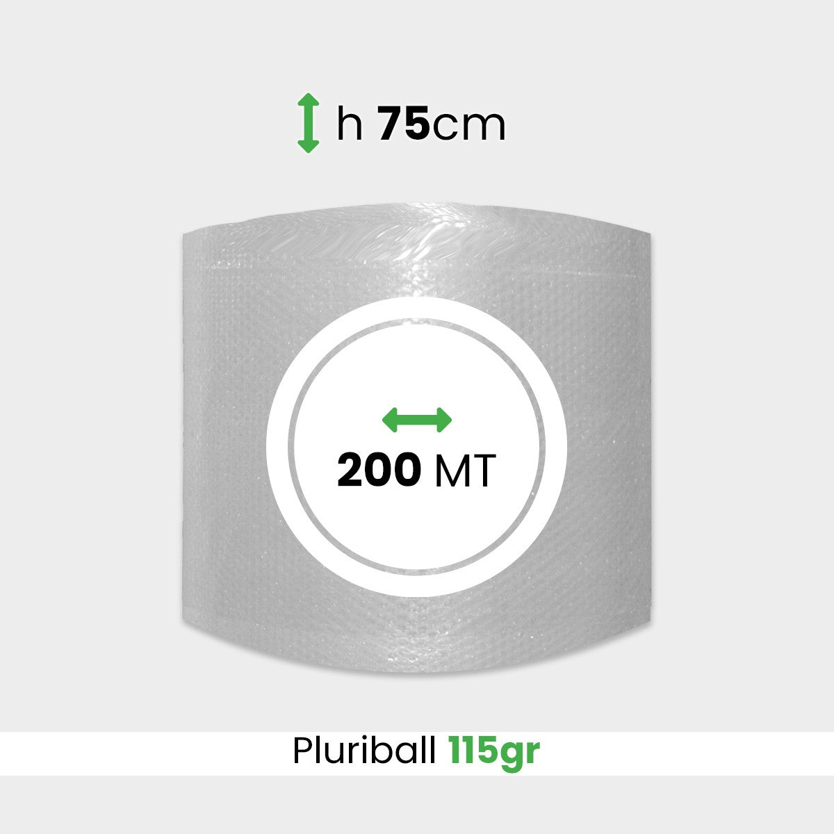Pluriball pesante altezza 75 cm