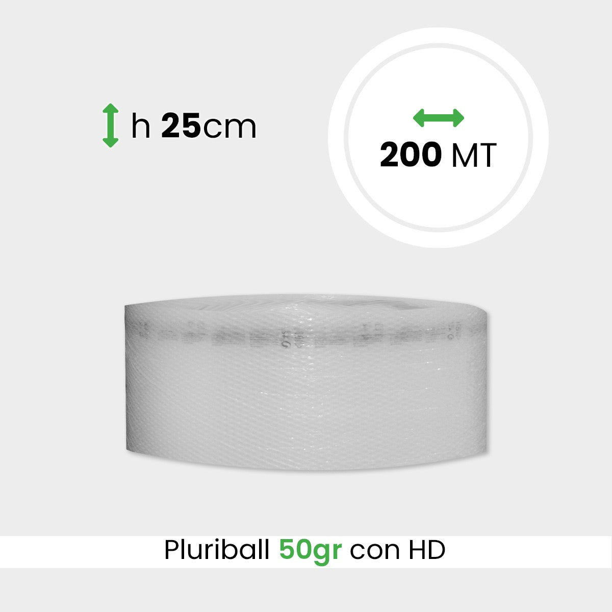 Pluriball leggero altezza 25 cm