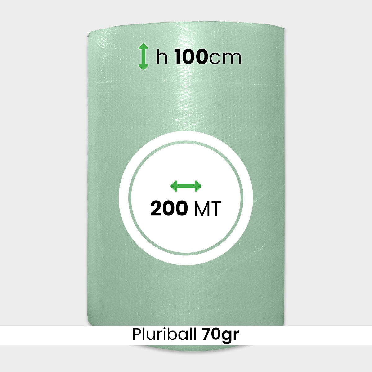 Rotolo pluriball riciclato altezza 100 cm