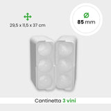 Cantinetta per 3 bottiglie di vino