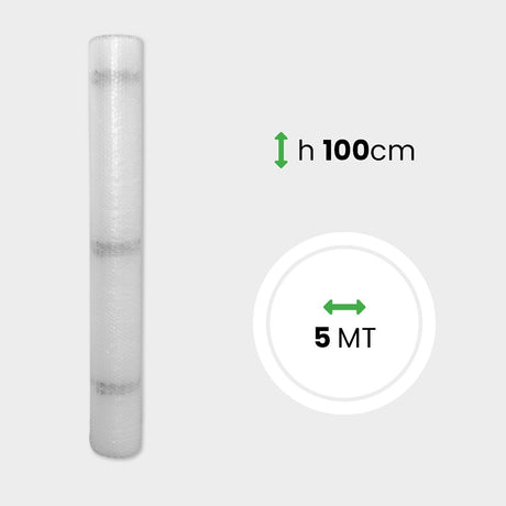 Miniroll di pluriball 35 gr + HD alto 100 cm lungo 5 metri
