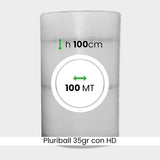 bobina di pluriball economico rinforzato con HD altezza 100cm lunghezza 100m