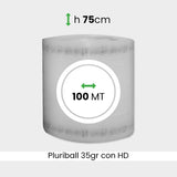 bobina di pluriball economico rinforzato con HD altezza 75cm lunghezza 100m