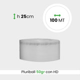 bobina di pluriball leggero rinforzato con HD altezza 25cm lunghezza 100m