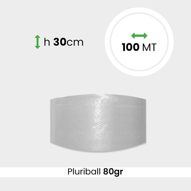Bobina pluriball media resistenza altezza 30cm lunghezza 100m