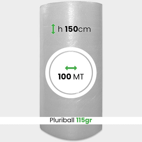 Rotolo Pluriball pesante altezza 150 cm lunghezza 100 mt