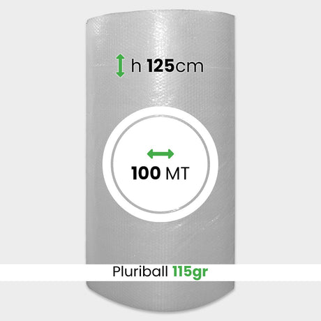 Rotolo Pluriball pesante altezza 125 cm lunghezza 100 mt