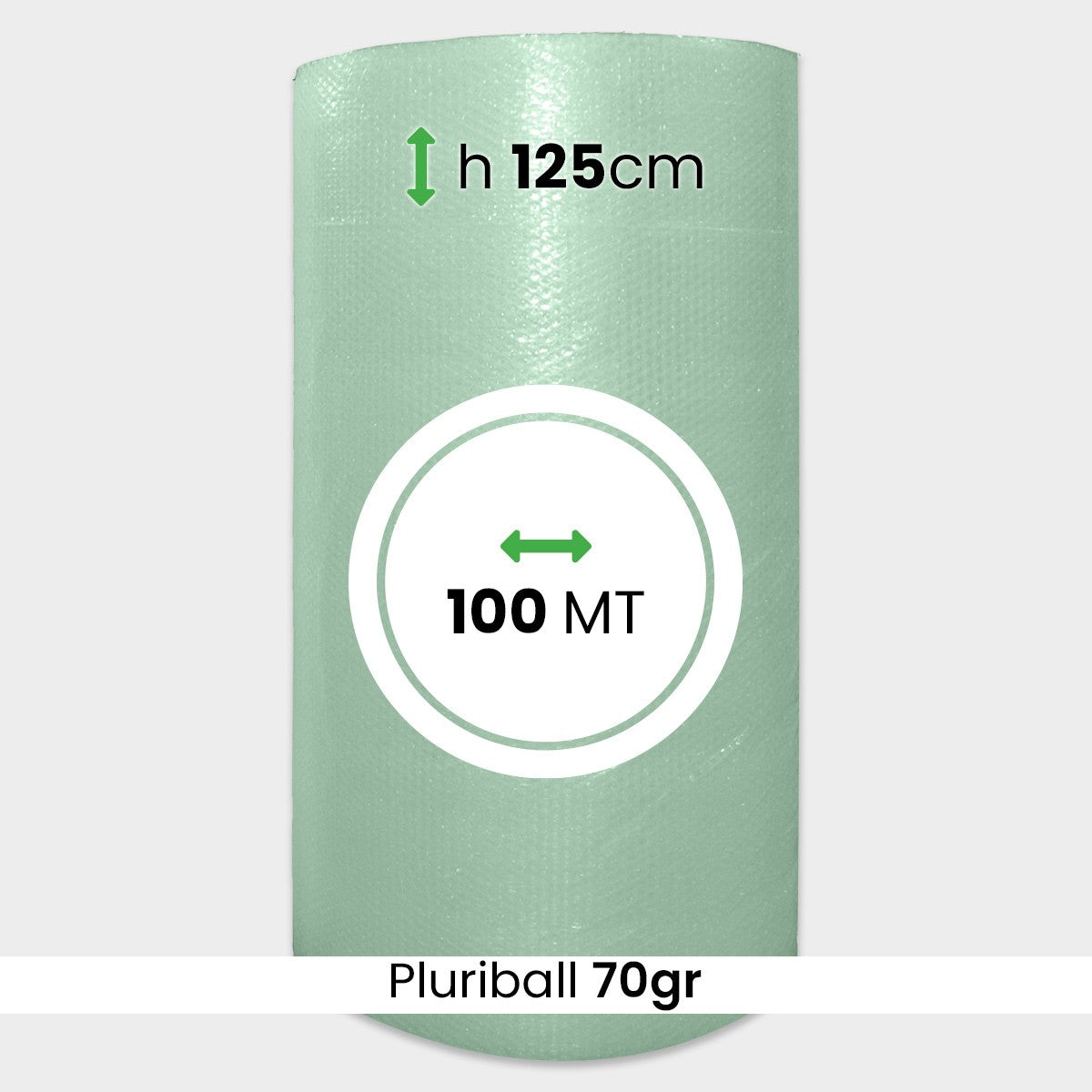 Rotolo Pluriball bolle grandi altezza 125 cm lunghezza 100 mt