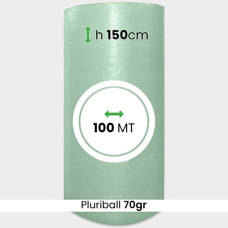 Rotolo Pluriball bolle grandi altezza 150 cm lunghezza 100 mt