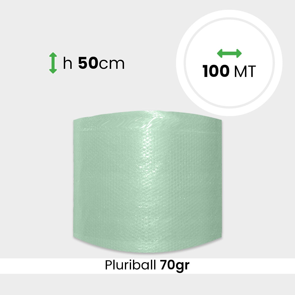 Rotolo Pluriball bolle grandi altezza 50 cm lunghezza 100 mt