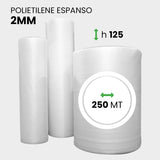 Bobina Polietilene Espanso altezza 125 cm lunghezza 250 metri