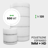 Bobina Polietilene Espanso + HD altezza 120 cm lunghezza 500 metri
