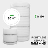 Rotolo Polietilene Espanso + HD altezza 120 cm lunghezza 50 metri