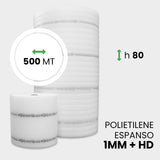 Bobina polietilene Espanso + HD altezza 80 cm lunghezza 500 metri