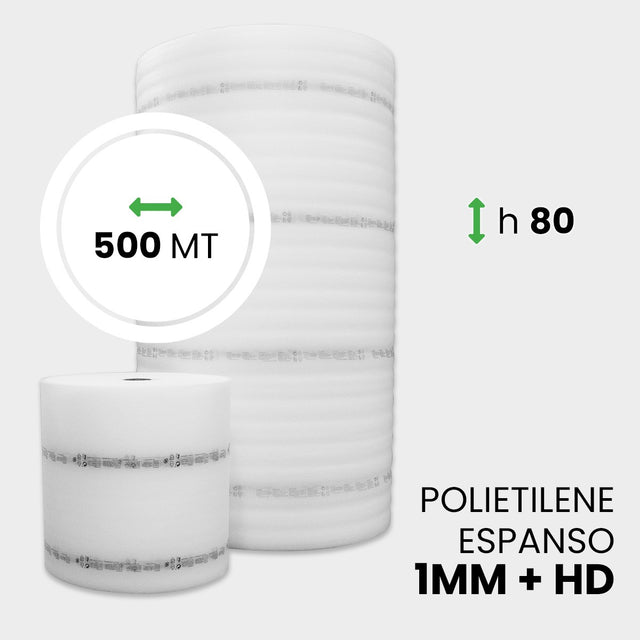 Bobina polietilene Espanso + HD altezza 80 cm lunghezza 500 metri
