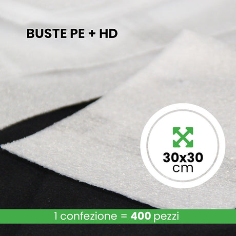 Buste Polietilene Espanso + HD lunghezza 30 cm altezza 30 cm