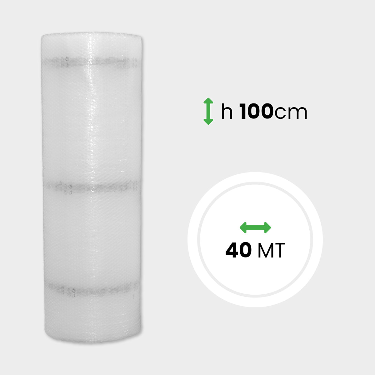 Miniroll di pluriball 35 gr + HD alto 100 cm lungo 5 metri